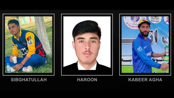 Afghan cricketers Kabeer, Sibghatullah and Haroon, killed in a Pakistani air strike on Friday, October 17, 2025.