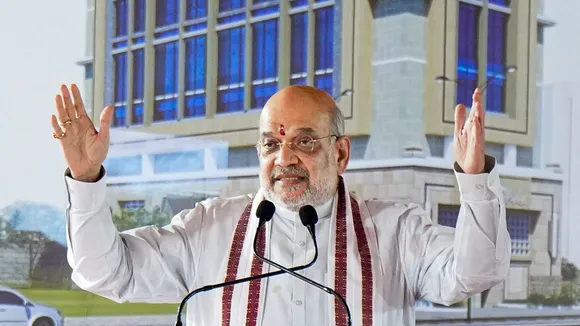 Amit Shah in Mumbai
