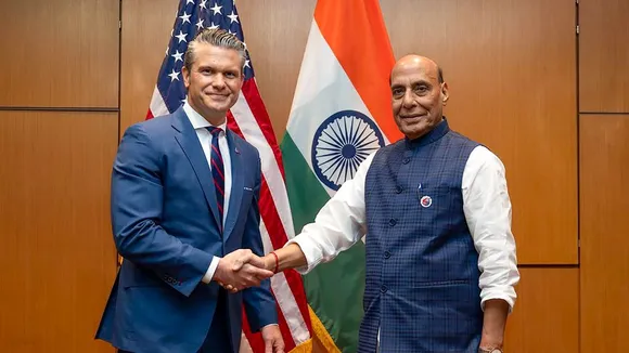 Rajnath Singh Pete Hegseth India USA Defence