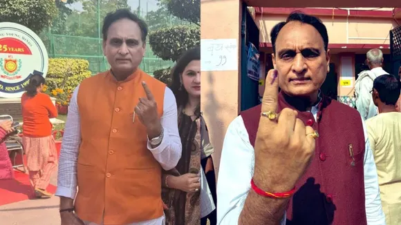 Rakesh Sinha Voting