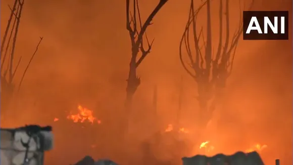 rithala fire rohini fire rohini slum fire