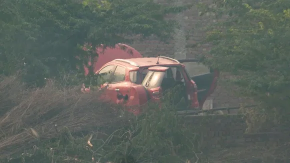 Red Ford EcoSport Delhi Blast Red Fort