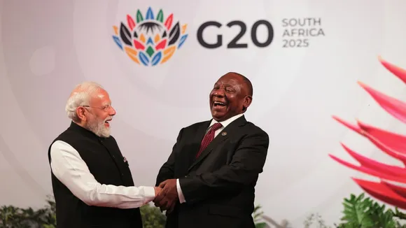 Narendra Modi Cyril Ramaphosa G20 South Africa