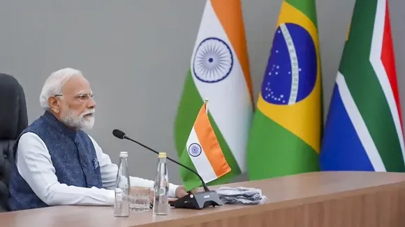Prime Minister Narendra Modi in Johannesburg