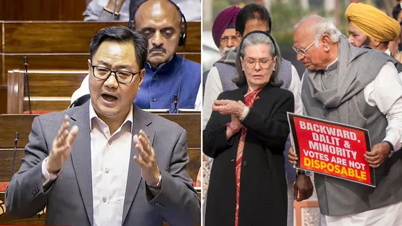 Parliament Logjam SIR Protest Kiren Rijiju Mallikarjun Kharge Sonia Gandhi
