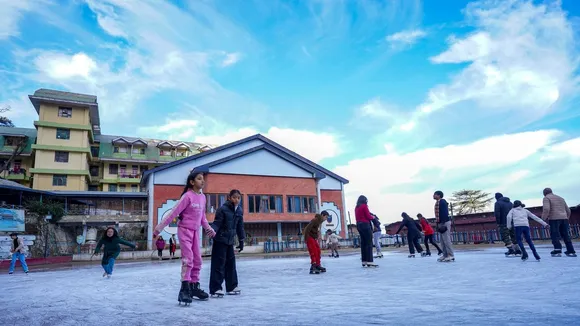 Ice skating in Shimla