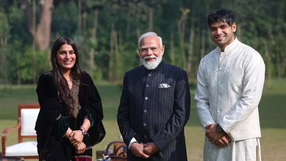 Narendra Modi Neeraj Chopra Himani Mor