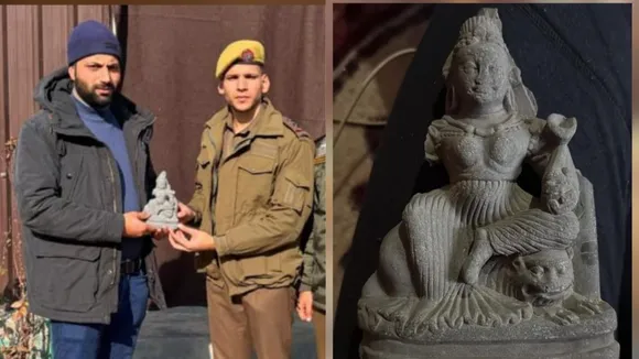 Durga sculpture Found in Kashmir