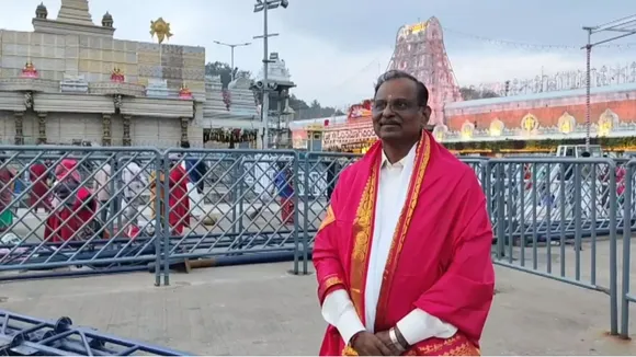 V Narayanan visits Tirupati