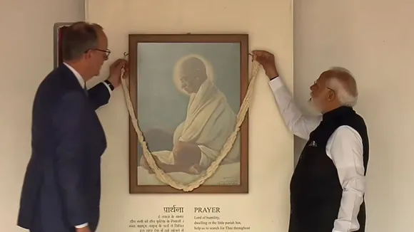 Narendra Modi Friedrich Merz Sabarmati Ashram