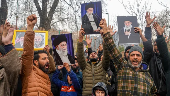 Pro Iran rally in Srinagar