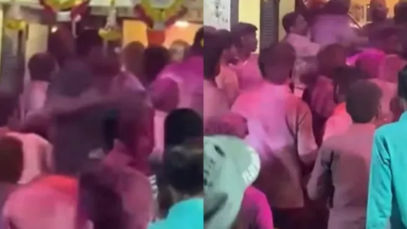 Nerul Shiv Sena office chaos