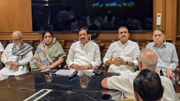 NCP meeting Sunetra Pawar Praful Patel