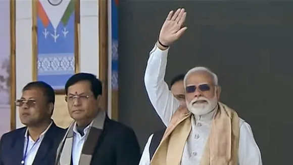 PM Modi in Assam Moran