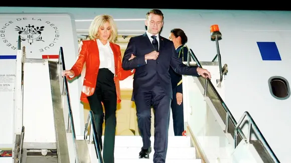 Emmanuel Macron in Mumbai