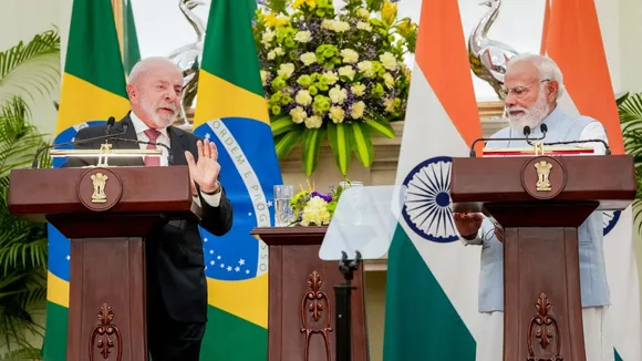 Narendra Modi Luiz Inacio Lula Da Silva India Brazil
