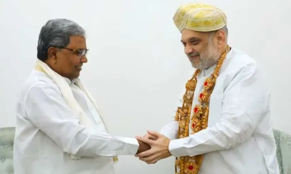 Siddaramaiah meets Amit Shah