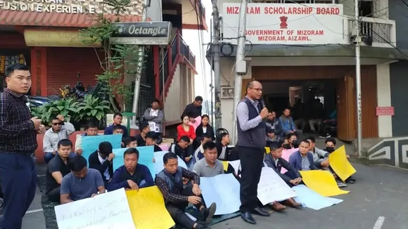 Mizoram: Student protest