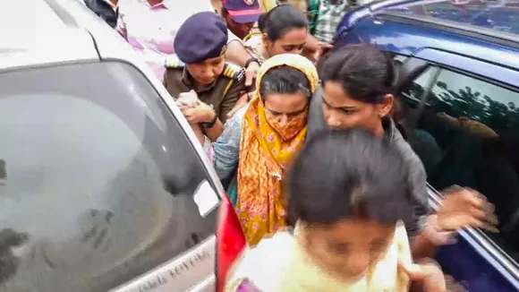 Manorama Khedkar, mother of IAS probationer Puja Khedkar, in Pune district, Thursday, July 18, 2024.