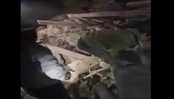 Debris in Doti of Nepal after Earthquake