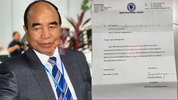 Zoramthanga's resignation