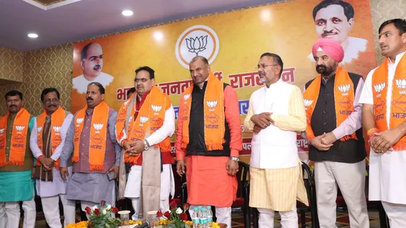 C P Joshi with Bhajan Lal Sharma