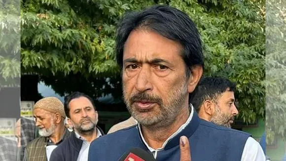 AICC General Secretary Ghulam Ahmad Mir after casting his vote at a polling station during first phase of Jammu and Kashmir Assembly elections, in Anantnag district, Wednesday, Sept. 18, 2024.