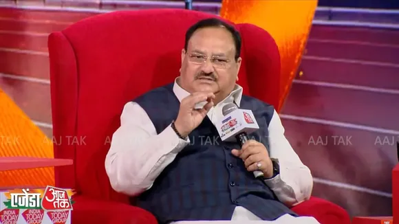 JP Nadda at Agenda Aaj Tak
