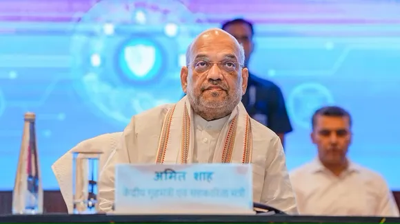 Union Home Minister Amit Shah at the '3rd Anti-terror Conference' hosted by the National Investigation Agency (NIA), in New Delhi