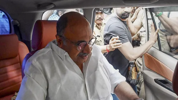 Veteran film actor Siddique arrives to appear before a special investigation team for questioning in an alleged rape case, in Thiruvananthapuram