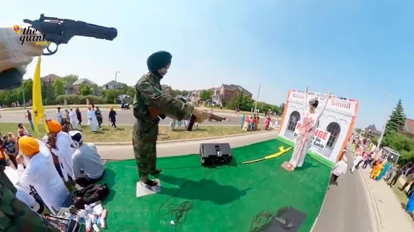 Indira Gandhi assassination float Canada