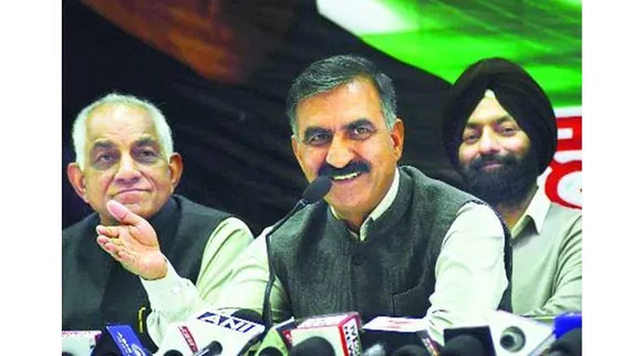 Sukhwinder Singh Sukhu Congress Himachal