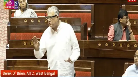 Senior TMC leader Derek O'Brien raising the issue during Zero Hour in Rajya Sabha