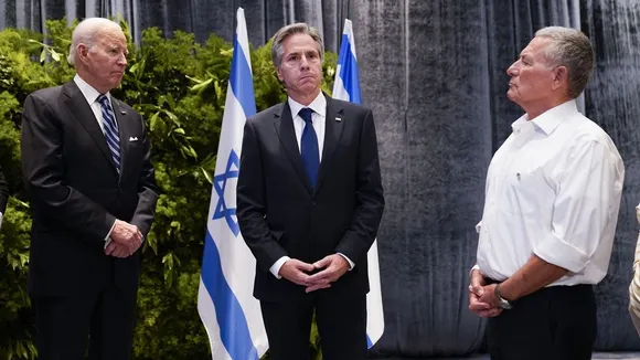 Joe Biden with Antony Blinken