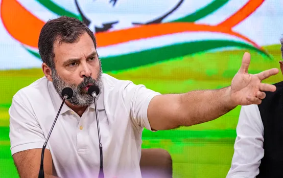 Rahul Gandhi addresses press