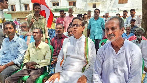 CPI(M) candidate Mohammad Salim campaigns ahead of Lok Sabha elections, at Lalbagh in Murshidabad district, Friday, April 5, 202