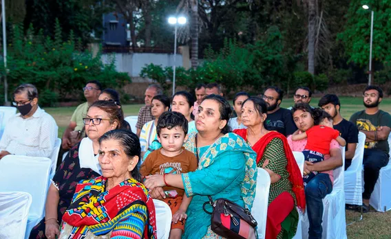 Indian nationals evacuated from violence-hit Sudan under Operation Kaveri, upon their arrival in Ahmedabad
