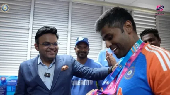 Suryakumar Yadav received the coveted 'Best Fielder' award from the BCCI secretary Jay Shah