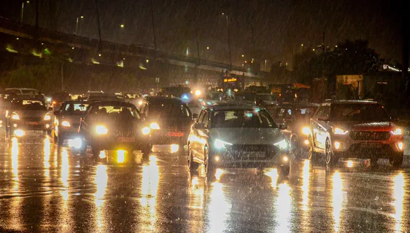Heavy rains in parts of Delhi