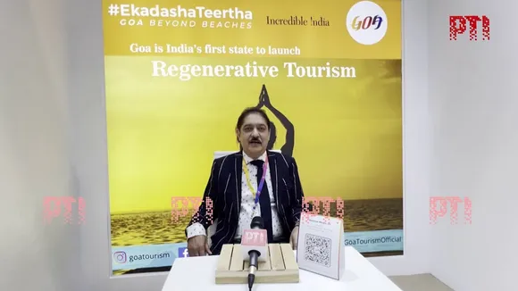 Goa Tourism Secretary Sanjeev Ahuja at the launch of Regenerative Tourism in Goa.