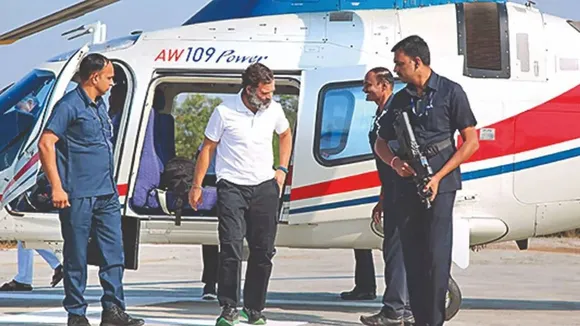 Rahul Gandhi helicopter
