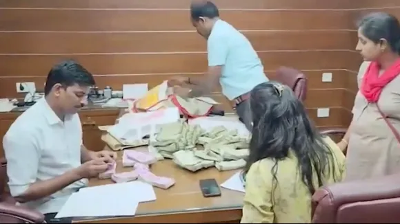 Karnataka BJP MLA's son caught taking bribe