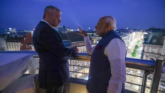 Austrian Chancellor Karl Nehammer with Prime Minister Narendra Modi
