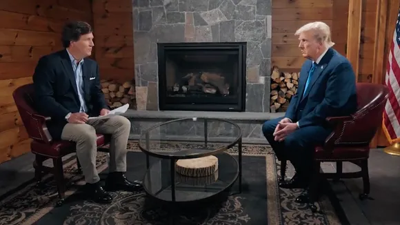 Tucker Carlson and Donald Trump