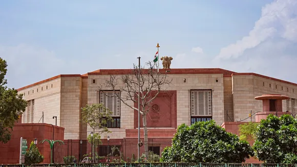 The new Parliament building on the eve of a special session, in New Delhi