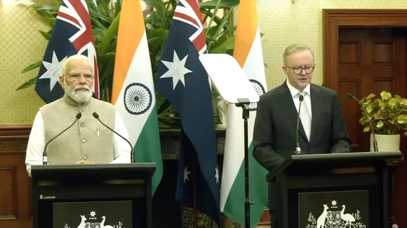 Narendra Modi and Anthony Albanese