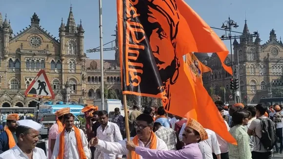 Maratha protest CSMT Maratha Reservation