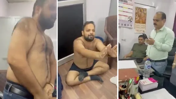 Meeturt trader strips-off in GST office