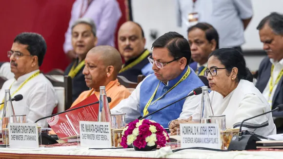 West Bengal Chief Minister Mamata Banerjee and others during the NITI Aayog Governing Council meeting, in New Delhi, Saturday, July 27, 2024.