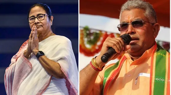 Mamata Banerjee and Dilip Ghosh